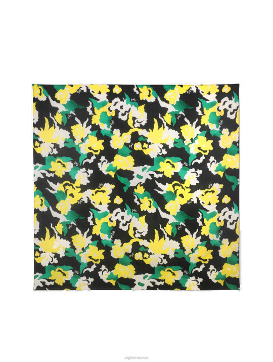 Aigle 86DD390 accesorios relaciones urbanas hombres pañuelo estampado de seda y algodón orgánico