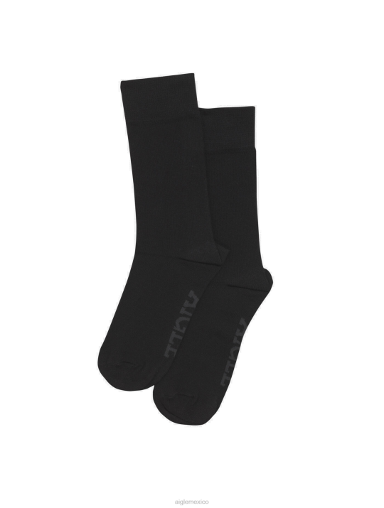 Aigle 86DD397 accesorios ónix negro hombres calcetines eco-responsables