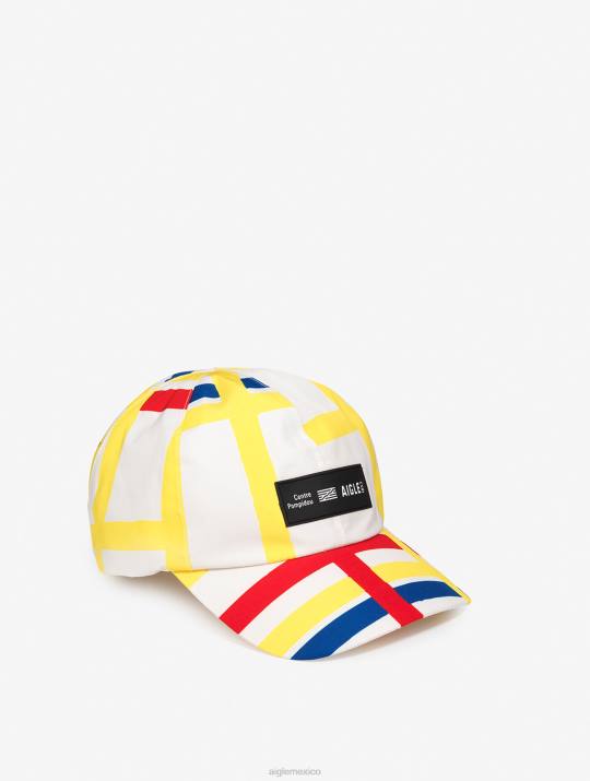 Aigle x Centre Pompidou 86DD402 accesorios mondrian hombres gorra impresa