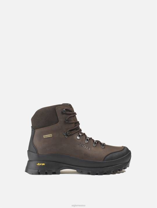 Aigle 86DD275 botas marron oscuro hombres Botines de piel ultratécnicos con membrana de gore-tex y suela vibram