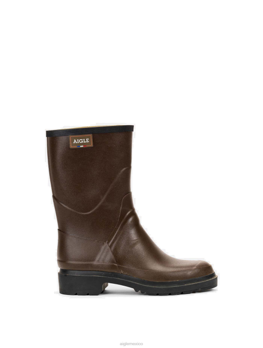 Aigle 86DD229 botas marrón hombres botas de lluvia hechas en francia