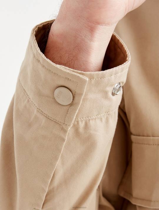 Aigle 86DD164 ropa mimbre hombres chaqueta safari corta