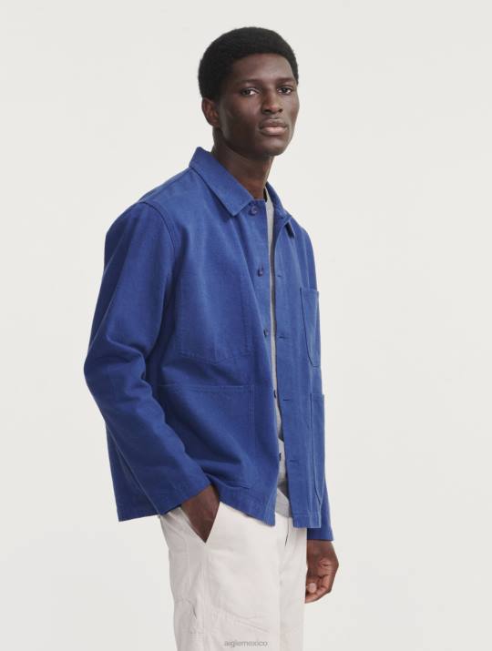 Aigle 86DD180 ropa encrebleu hombres chaqueta de trabajo de longitud media