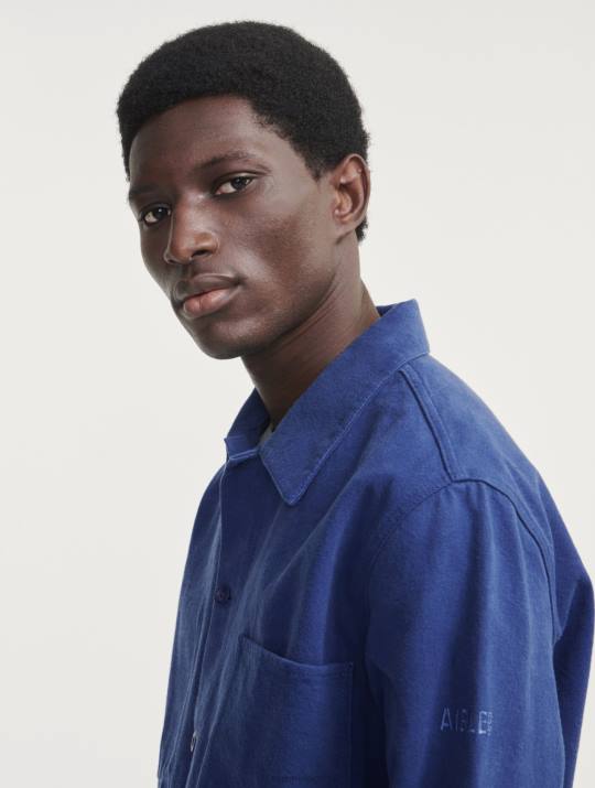 Aigle 86DD180 ropa encrebleu hombres chaqueta de trabajo de longitud media