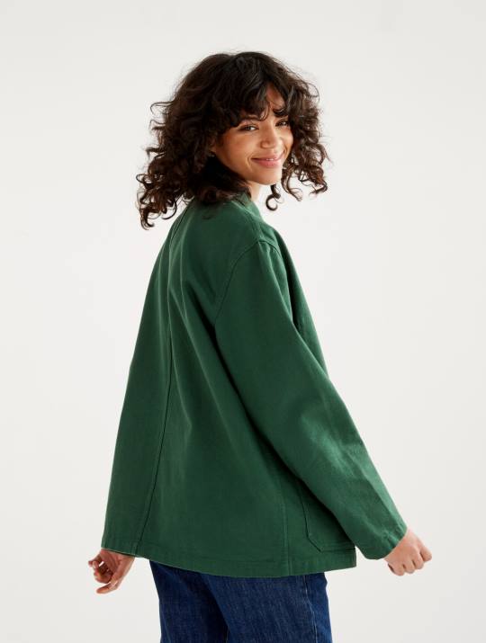 Aigle 86DD191 ropa botánico hombres chaqueta de trabajo de longitud media