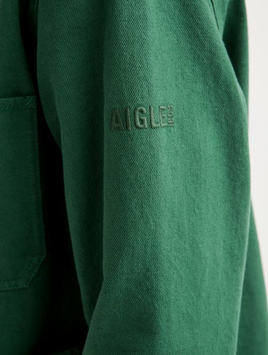 Aigle 86DD191 ropa botánico hombres chaqueta de trabajo de longitud media