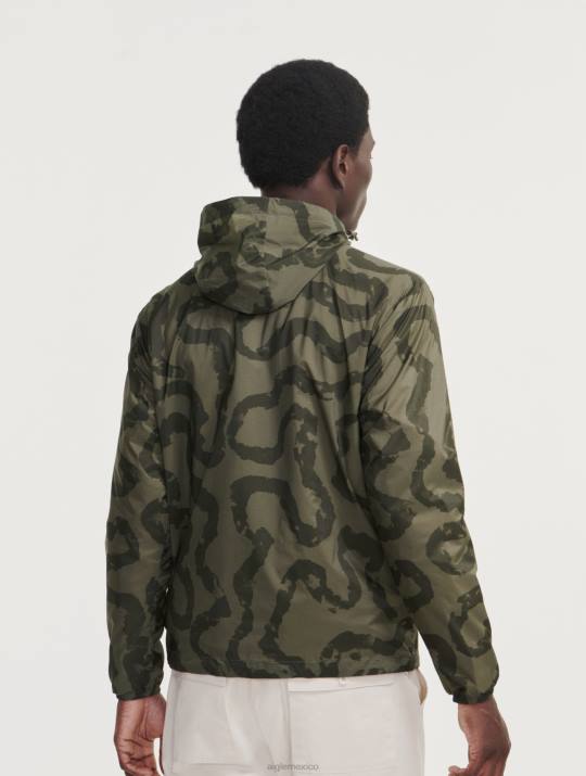 Aigle 86DD192 ropa taillis pr i hombres chaqueta resistente al agua con estampado compactable