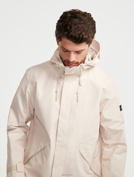 Aigle 86DD200 ropa sable hombres chaqueta corta con capucha de gore-tex