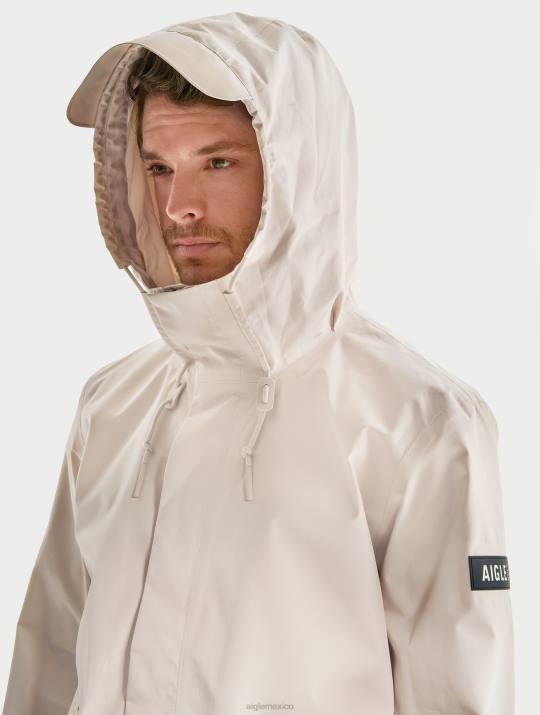 Aigle 86DD200 ropa sable hombres chaqueta corta con capucha de gore-tex