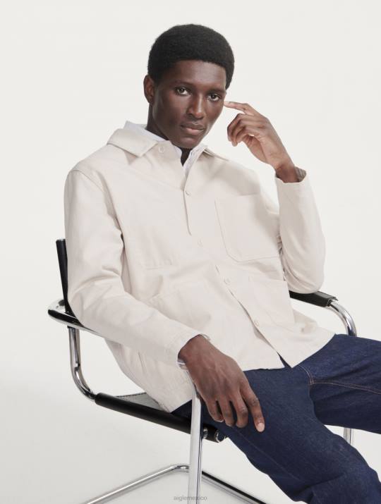 Aigle 86DD206 ropa sable hombres chaqueta de trabajo de longitud media