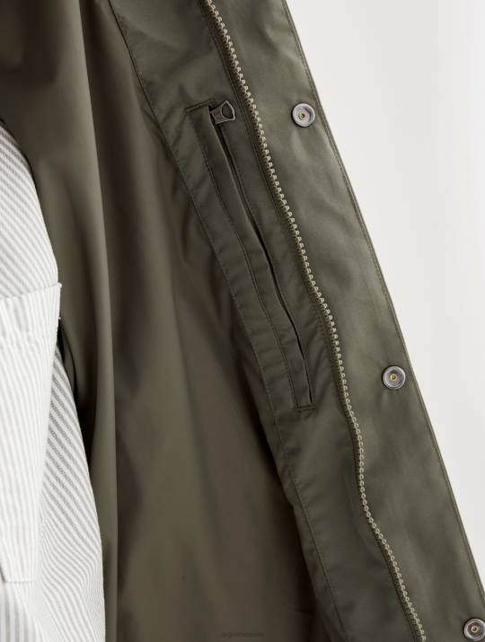 Aigle 86DD208 ropa taillis hombres chaqueta corta con capucha de gore-tex