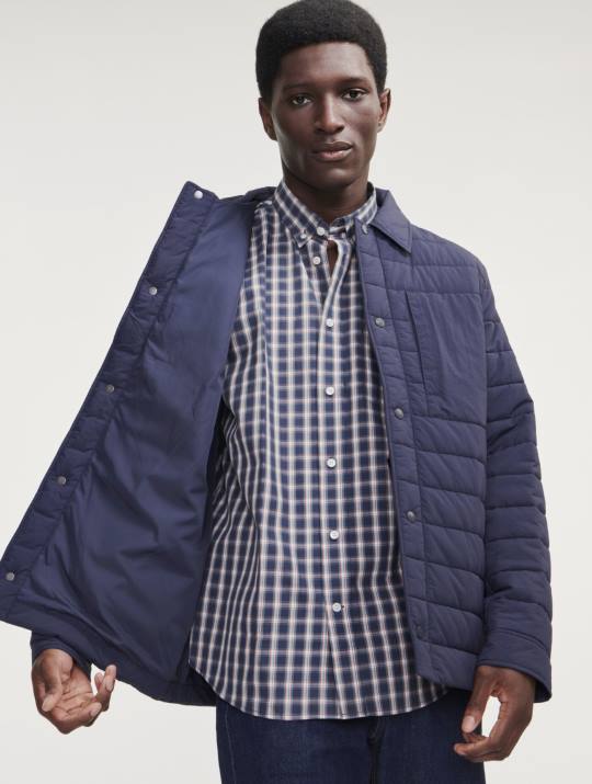 Aigle 86DD212 ropa imperio hombres chaqueta acolchada repelente al agua dupont sorona de longitud media