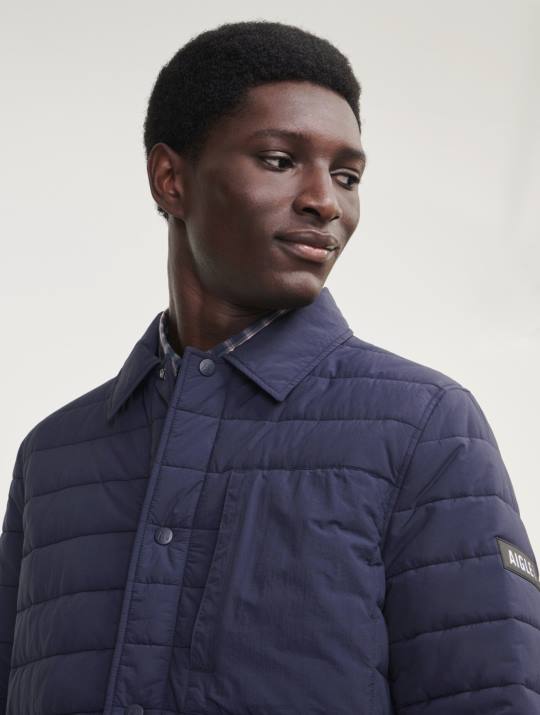 Aigle 86DD212 ropa imperio hombres chaqueta acolchada repelente al agua dupont sorona de longitud media