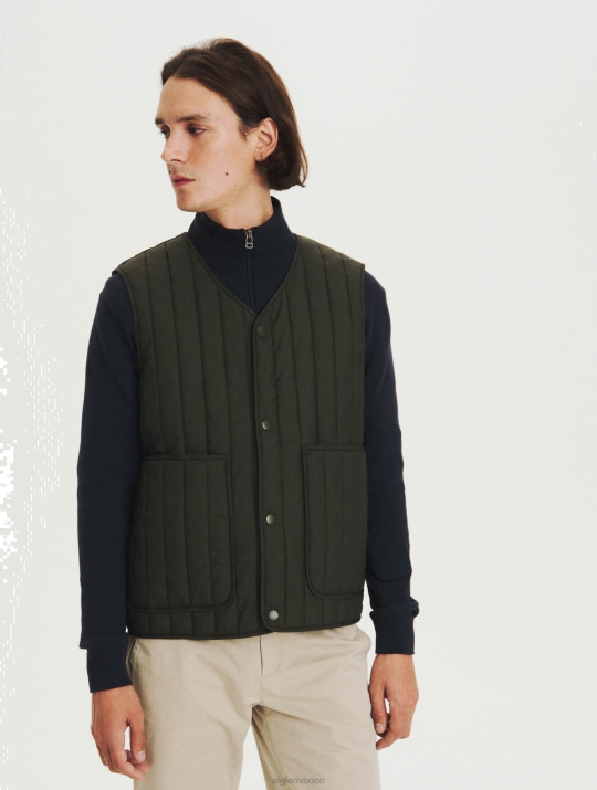 Aigle 86DD224 ropa abogado hombres chaqueta acolchada sin mangas