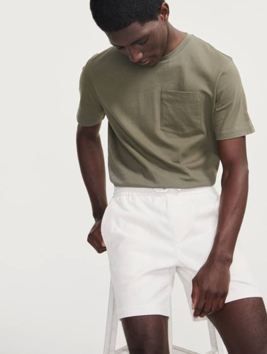 Aigle 86DD11 ropa leche hombres pantalones cortos de pana