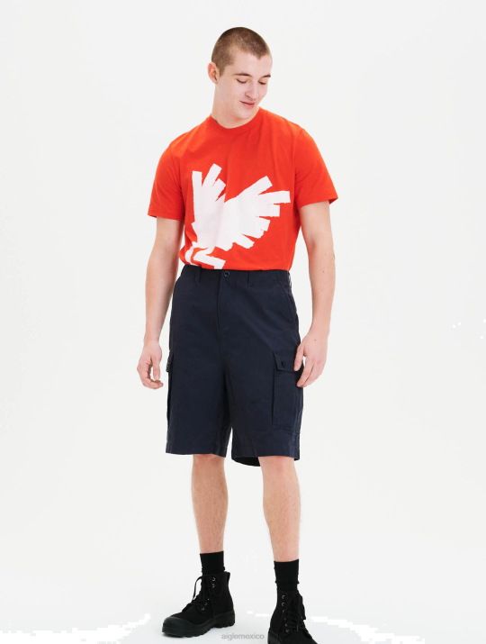 Aigle 86DD125 ropa imperio hombres shorts cargo de algodón orgánico