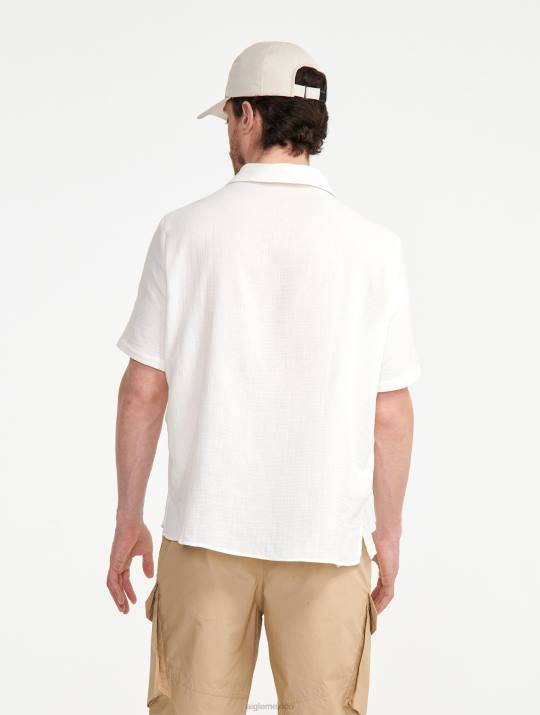 Aigle 86DD153 ropa leche hombres camisa manga corta algodon gas