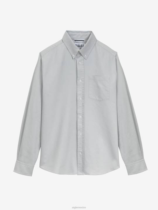 Aigle 86DD47 ropa cielo azul hombres camisa de manga larga