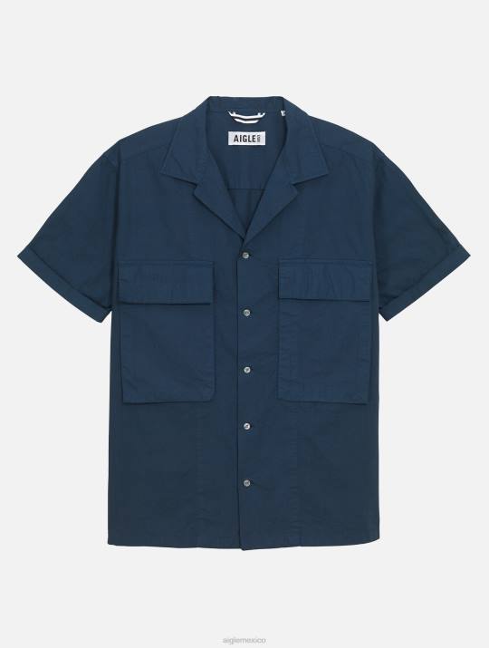 Aigle 86DD49 ropa imperio hombres camisa militar de manga corta