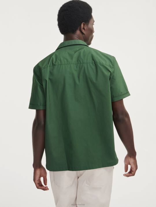 Aigle 86DD56 ropa botánico hombres camisa militar de manga corta