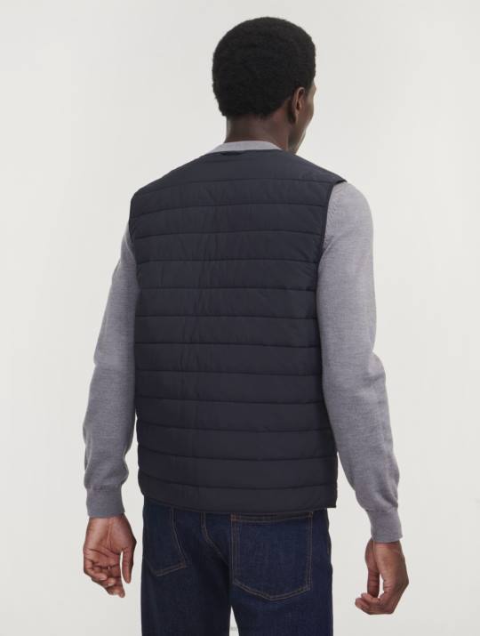 Aigle 86DD189 ropa negro hombres chaleco corto sin mangas acolchado dupont sorona wr