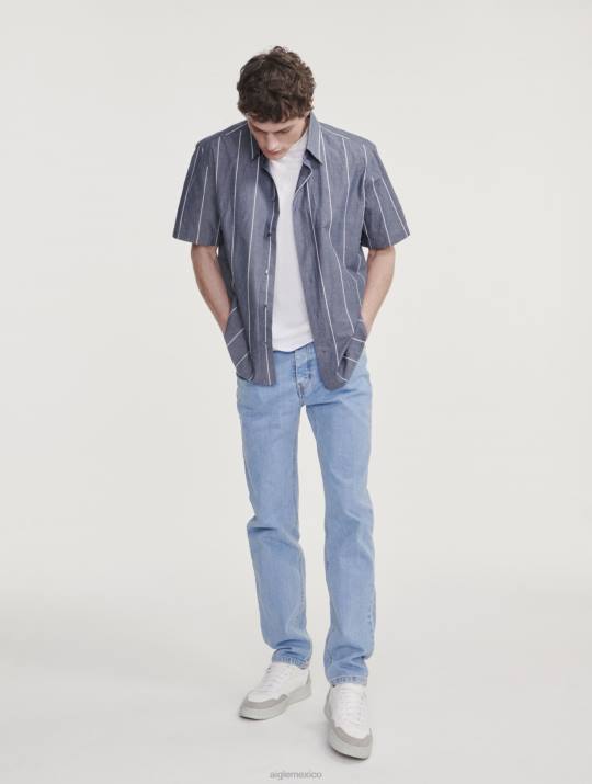 Aigle 86DD44 ropa Denim oscuro hombres vaqueros icónicos