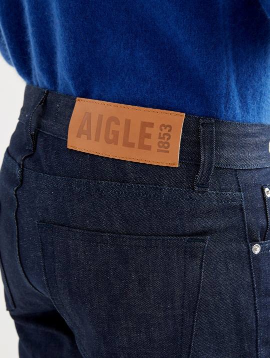 Aigle 86DD79 ropa mezclilla hombres jeans rectos hechos en francia