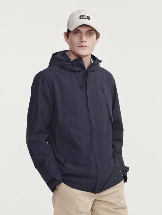 Aigle 86DD160 ropa marina hombres parka de longitud media con capucha mtd