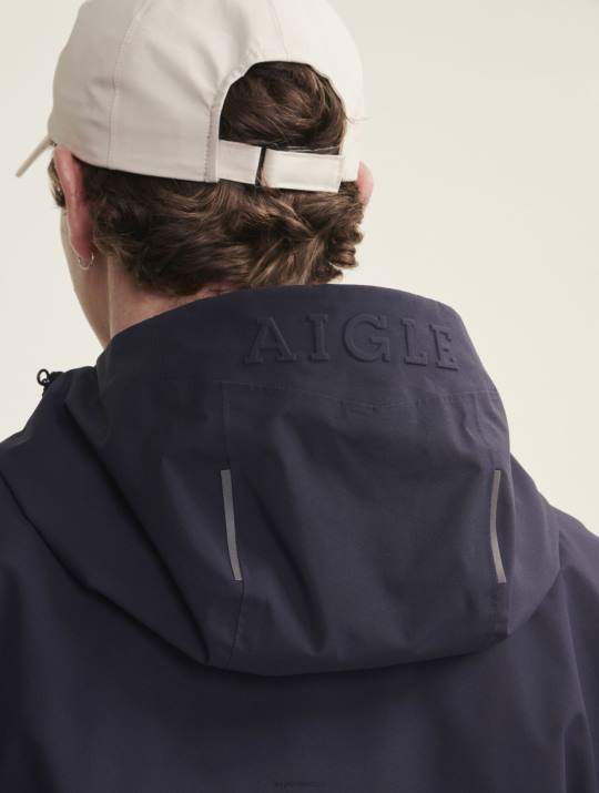 Aigle 86DD160 ropa marina hombres parka de longitud media con capucha mtd