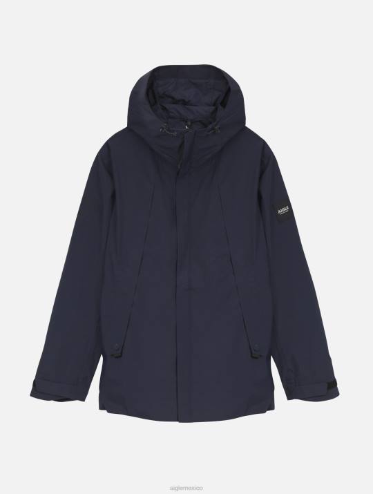 Aigle 86DD160 ropa marina hombres parka de longitud media con capucha mtd
