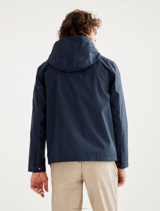 Aigle 86DD201 ropa imperio yo hombres parka corta gore-tex capucha desmontable