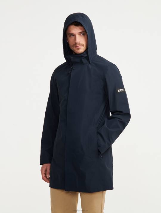 Aigle 86DD210 ropa imperio hombres parka larga con capucha de gore-tex