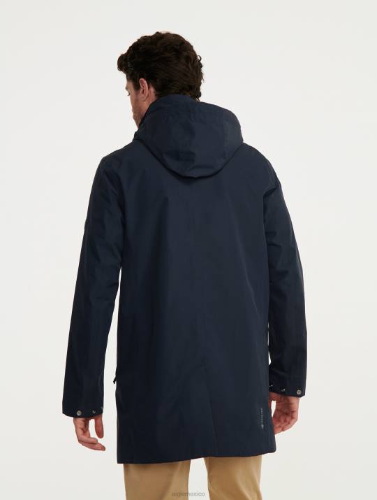 Aigle 86DD210 ropa imperio hombres parka larga con capucha de gore-tex