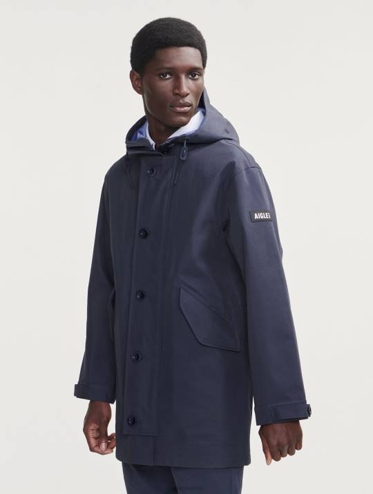 Aigle 86DD214 ropa imperio hombres parka mtd de longitud media con capucha