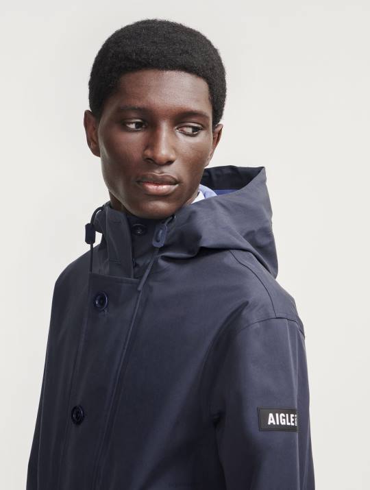 Aigle 86DD214 ropa imperio hombres parka mtd de longitud media con capucha