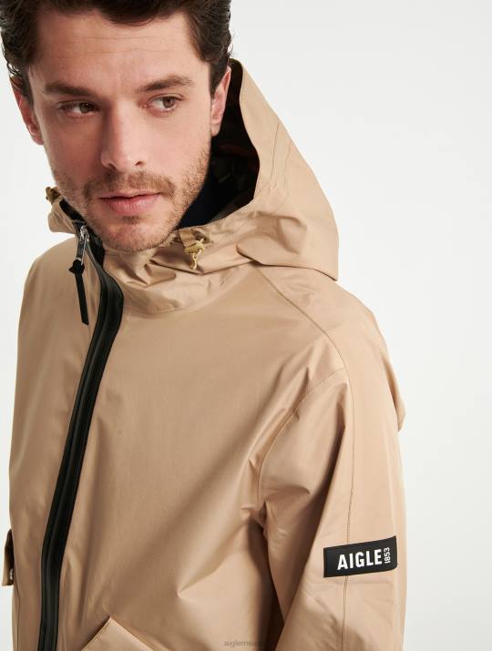 Aigle 86DD219 ropa mimbre yo hombres parka larga goretex