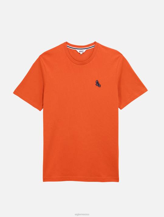 Aigle 86DD40 ropa Harissa hombres camiseta de punto con cuello redondo