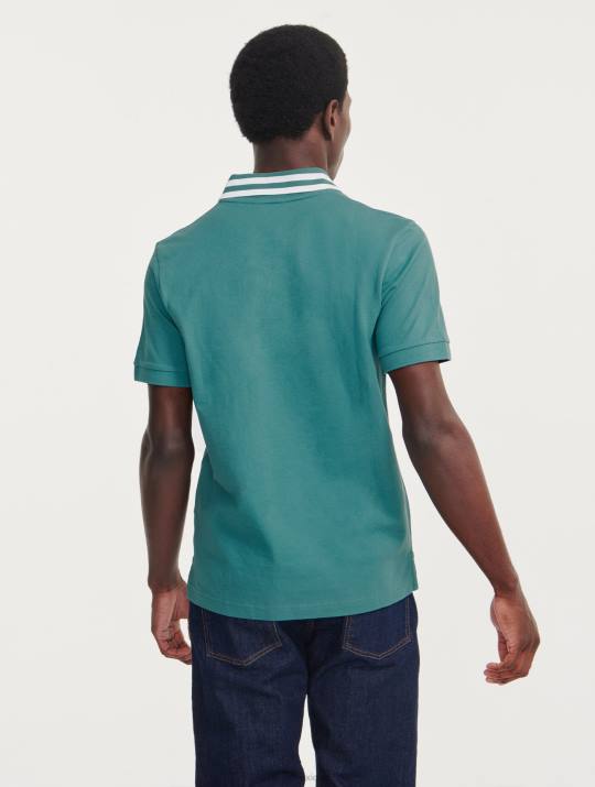 Aigle 86DD42 ropa hidro hombres polo de manga corta con cuello de doble banda