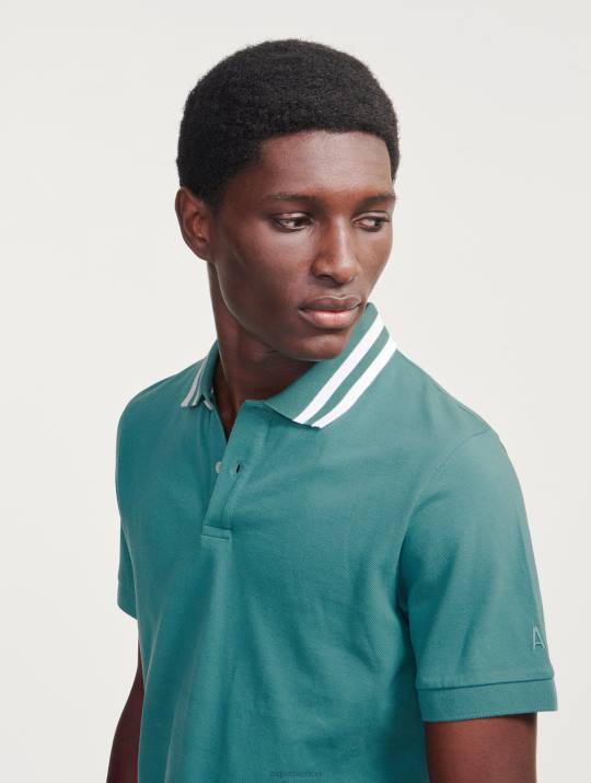 Aigle 86DD42 ropa hidro hombres polo de manga corta con cuello de doble banda