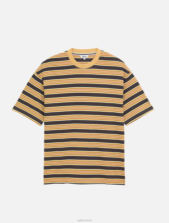 Aigle 86DD4 ropa imperio st hombres camiseta a rayas con cuello redondo