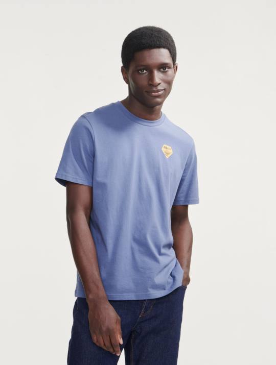 Aigle 86DD51 ropa marais hombres camiseta estampada con cuello redondo