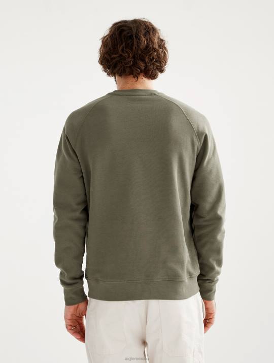 Aigle 86DD80 ropa taillis hombres sudadera con cuello redondo y bordado