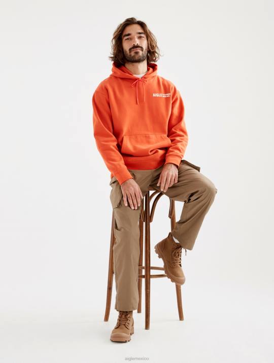 Aigle 86DD84 ropa Harissa hombres sudadera estampada con capucha