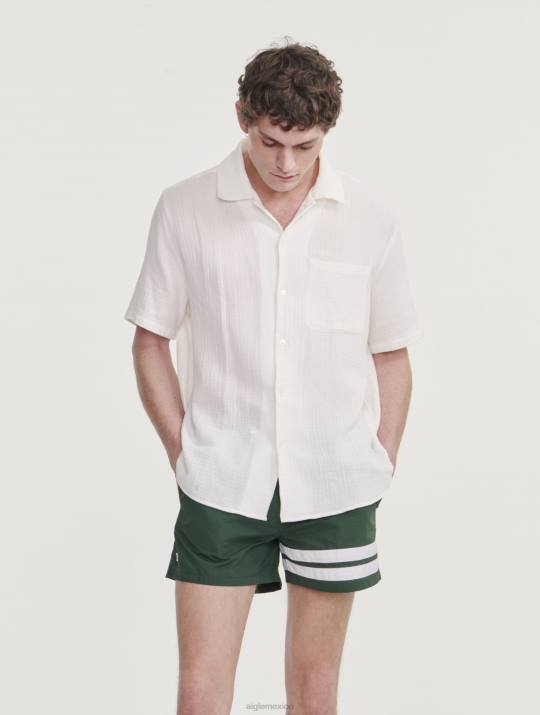 Aigle 86DD118 ropa botánico hombres traje de baño hecho en francia