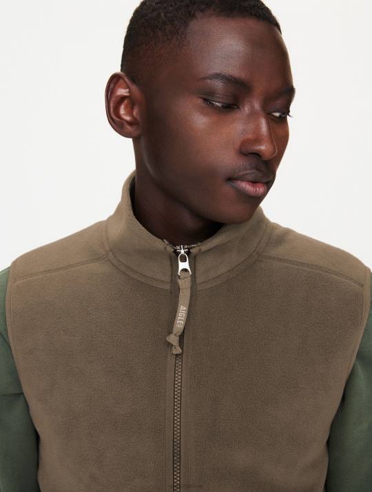 Aigle 86DD109 ropa o yo hombres polar de microfibra sin mangas