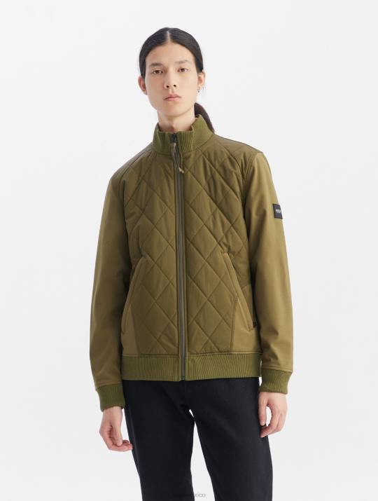 Aigle 86DD93 ropa kaki hombres chaqueta de varios materiales