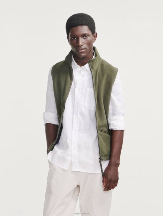 Aigle 86DD9 ropa abogado hombres polar de microfibra sin mangas