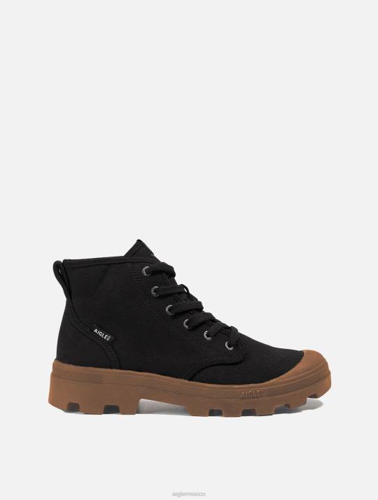 Aigle 86DD262 zapatos negro hombres el zapato versátil hecho de algodón reciclado