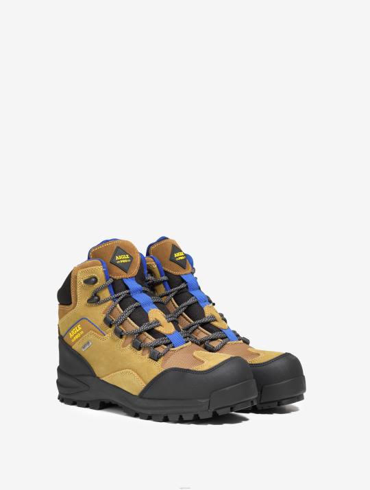 Aigle 86DD286 zapatos camello hombres zapatos de seguridad de cuero impermeables y transpirables