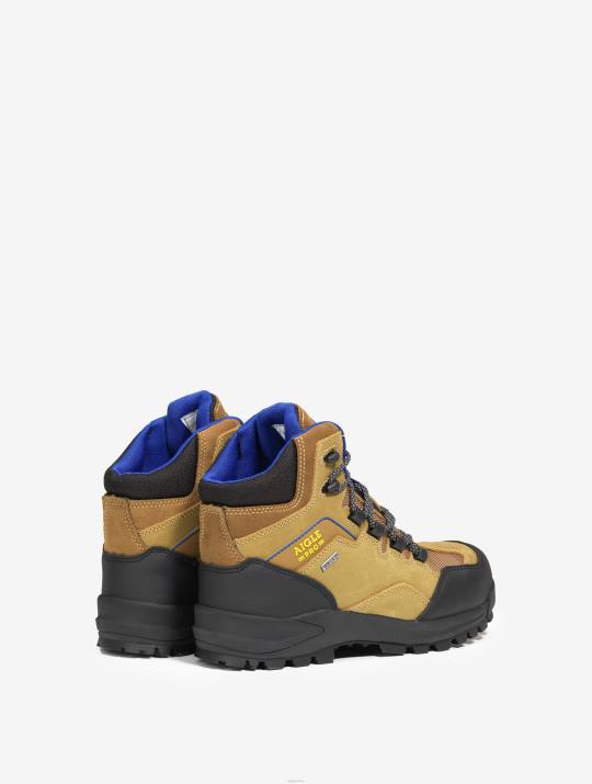 Aigle 86DD286 zapatos camello hombres zapatos de seguridad de cuero impermeables y transpirables